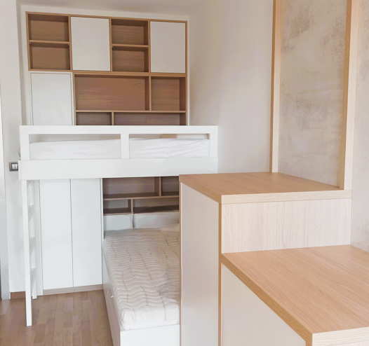 Dětský pokoj - atypické uspořádání postelí